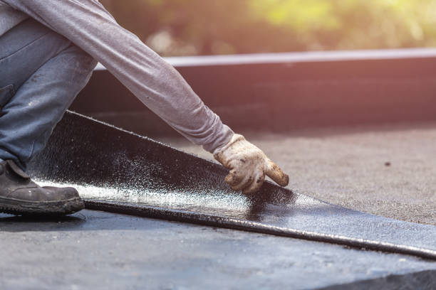 Professional Emergency Waterproofing technician working in Burlington, MI